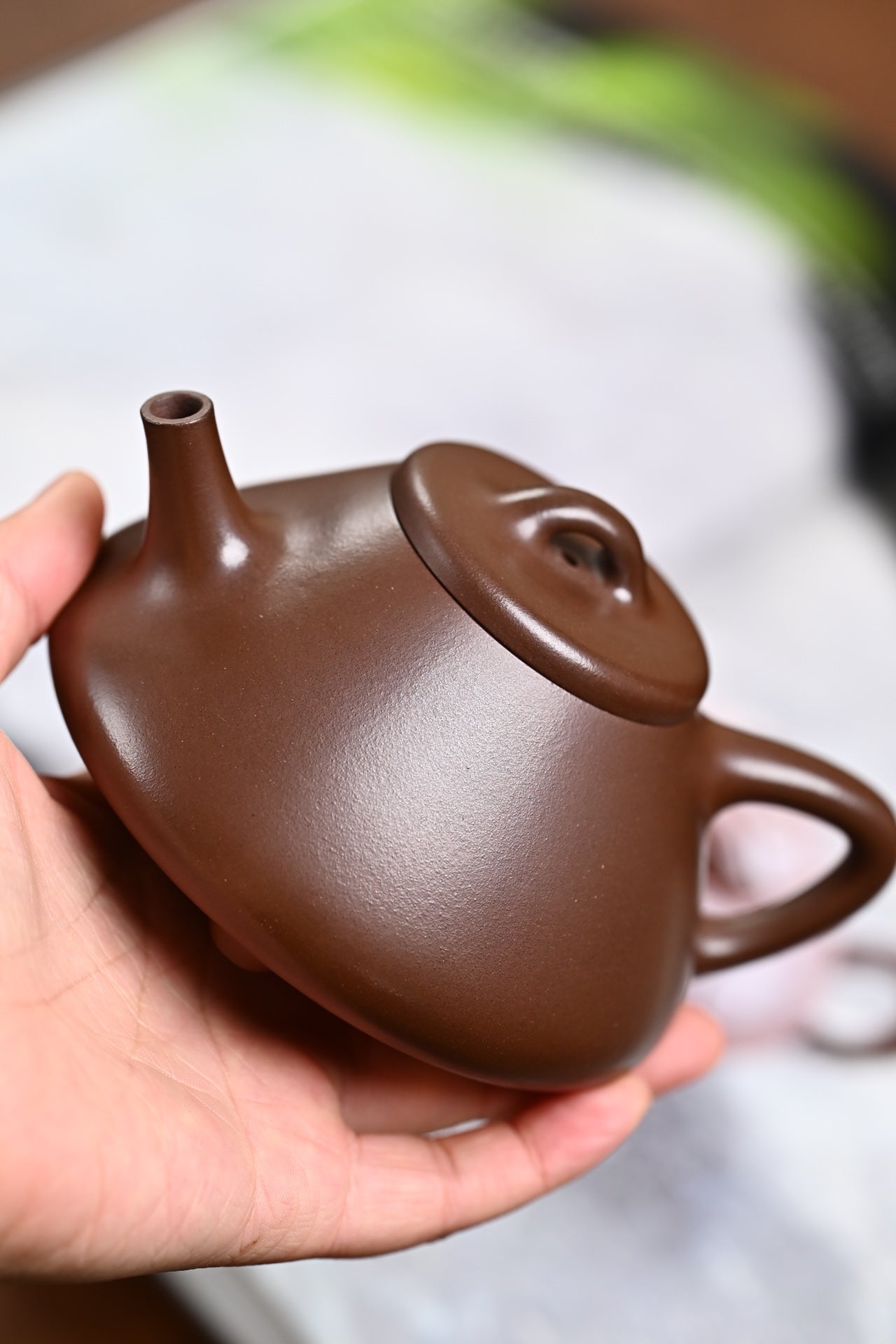『子冶石瓢 』文革老紫泥·容量250cc/『Ziye Shipiao』 Cultural Revolution old purple clay, capacity 250cc
